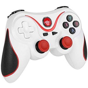 Draadloze gamecontroller - Mobiele gamecontroller Gamepad-joystick, Bluetooth-gamecontroller voor iOS/Android-telefoon, compatibel met pc/laptop (Windows XP/7/8/10) en -White