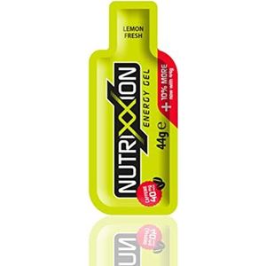 NUTRIXXION® | Energy Gel Sport, BCAA Aminosäuren Shot, High Carb, mit 40 mg extra Koffein | 44g | Lemon-Fresh