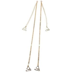 OLACD Dames BH-bandjes Levert Verstelbare Onzichtbare Metalen Antislip Antislip Vervangende Bandjes Schouderbeha, goud, M-L