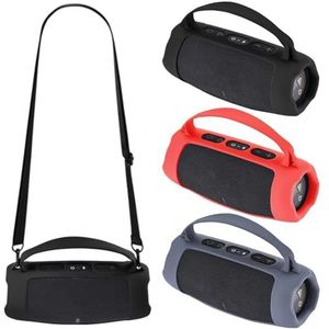 Speaker Case Cover voor JBL Charge 5 Draagbare Bluetooth Compatibele Speaker Siliconen Beschermende Shell, Zachte Skin Sleeve voor JBL Charge5 (zwart)