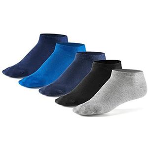 Mat and Vic's 5 paar Sneaker Sokken, Katoen klassiek, OEKO-TEX Standaard Mat and Vic's 100, comfortabel, klimaat regulerend