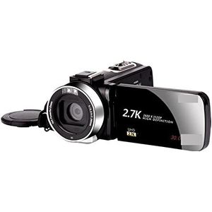 Videocamera Vlogcamera Recorder 16X Zoom Draagbare Camcorder Thuisgebruik 1080P Digitale Vlog Video Recorder Outdoor Camera for Fotografie Blogger Webcam(No SD Card,Blue)