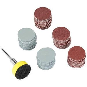 100 stuks klittenband-slijpschijven korrel 100/180/240/1500/3000 diameter 25 mm met zandpad