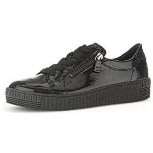 Gabor Low-Top sneakers voor dames, lage schoenen voor dames, Zwart 97, 35.5 EU