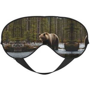 Witte Beer Bruin Beer Slaap Eye Mas Bijgewerkt Ontwerp Licht Blokkerende Night Eye Blinder Mannen Vrouwen Shift Werk Reizen