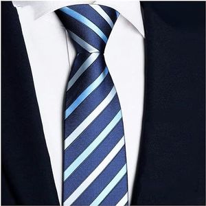 Stropdas Herenstropdassen Handgemaakte formele polyester herenstropdassen Vintage blauwe zakelijke stropdas Luxe casual zakelijke stropdas gezellig