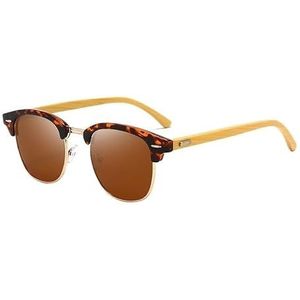 Zonnebrillen, zonnebrillen, heren- en dameszonnebrillen, gepolariseerde zonnebrillen, metalen brillen (Color : GOLD/TAN)