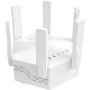 1200Mbps WiFi Repeater Draadloze Router High 6 Antenne Netwerkversterker Repeater Dual Band 2.4G 5G Draadloze Versterker For Thuis Bredere dekking