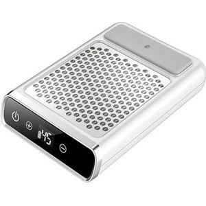 Nagelstofzuiger, elektrische nagelstofzuiger, 80W Nal Stofzuir Afzuigkap for Manicure Pedicure Stofvanr Met Verwijderbare Filter Nal Stofafzuiging for salon voor acrylnagelpolijsten, salon en thuis