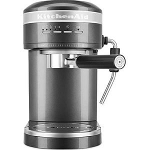 Kitchen Aid ESPRESSOMACHINE - ARTISAN 5KES6503 - medaillon zilver - metalen behuizing koffiezetapparaat 5KES6503EMS