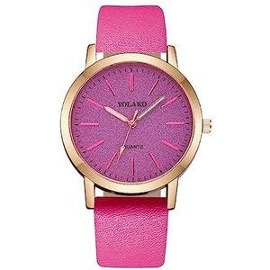 Polshorloge Polshorloges Quartz horloge met kleine wijzerplaat Leren band Polshorloge Luxe roestvrijstalen polshorloge voor dameshorloges Mode-stijl