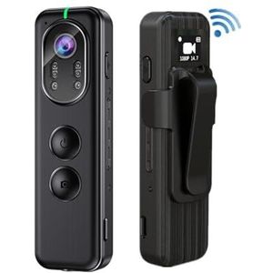 Lichaamscamera D1 Volledige 1080P Digitale Mini Camera Camcorder Kleine Lichaam Gedragen Politie Cam WiFi Nachtzicht Camera Sportwagen DVR Recorder (Color : 128GB Camera, Size : 1)
