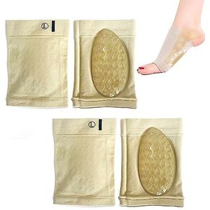 Arch Support Sleeves, Boog Steunen voor Plantaire Fasciitis, Zachte Siliconen Boogmouwen met Gewatteerde Kussens, Boogsteuninzetstukken voor Platte Voeten, Gevallen Bogen, Voet- of Hielpijnverlichting