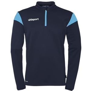 uhlsport Squad 27 1/4 Zip Top Sport Sweatshirt, Marineblauw/Hemelsblauw, 116 Uniseks, marineblauw/hemelsblauw, 116
