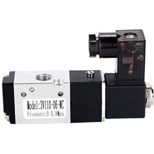3V110-M5 3V110-06 3V210-08 3V120-06 3V320-10 3V420-15 1/8"" Drie-weg Pneumatische Magneetventiel met Draad DC12V DC24 AC110 AC220V (3V110 AC220V (3V110-M5 20-M5 )