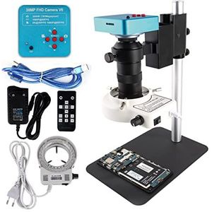 Digitale microscooplens 4 8MP 4K Digitale video-monoculaire microscoopcamera HDMI USB CONTINEU ZOOM 13 0x c- Solderen Pcb Hulpmiddelen for mobiele telefoonsherstellingen voor industriële microscopen(C