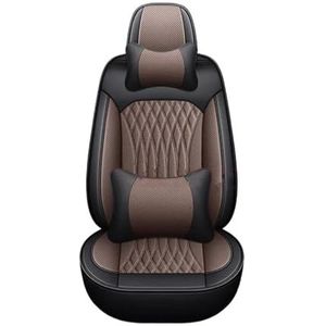 Beschermhoes Autostoel Voor Dacia Voor Duster Voor Sandero Voor Clio Aangepaste Stoelhoezenaccessoires(Luxury Black Coffee 5 Seat)