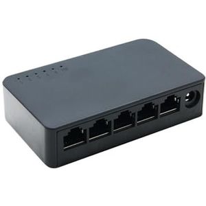 SOEWGAIJI Mini Gigabit 5-Port Ethernet Hub LAN-poort WAN 100Mbps 1000Mbps (Kleur: 5 Port 100M)