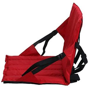 Ruilonghai Kajakzitje, kajak-rugleuningstoel, kanusstoel voor SUPs-board, verstelbare riemen, draagbaar, comfortabele kajakstoel met rugbekleding voor SUPS-surfplank en zitkussen, rood