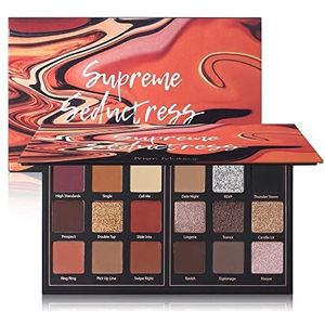 Pro Oogschaduwpalet met 18 kleuren, mat glanzend oogschaduwpalet, sterk gepigmenteerd, mengbaar, schaduw, langdurige waterdichte make-up cosmetica (01 # verleidster)