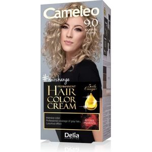 Cameleo - Permanente haarkleurcrème - Natuurlijke Blonde - Intensieve Kleur & Bescherming - 5 Oliën + Omega Plus Zuren - Professioneel, Luxe Haarverf - Volledige Kit