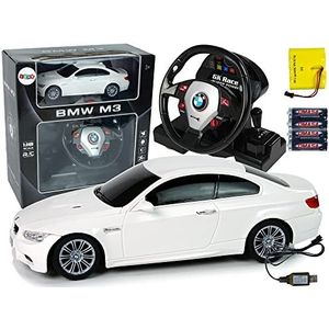 BMW M3 - RC Auto - Wit - 1:18 - Radiografisch Bestuurbaar