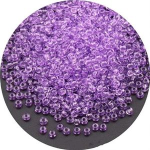 2/3/4 mm transparant glas rocailles kleurrijke ronde spacer kralen voor doe-het-zelf sieraden armband maken accessoires-licht paars 18-2 mm 27000 stuks