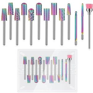 Mozulon Set freeskoppen for nagellak, gebruikt for het ontbramen van dode huidcellen van nagels, accessoires for automatische polijstmachines(10)