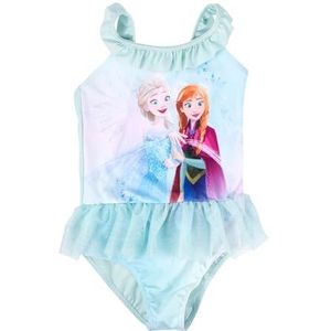 Disney - Frozen - Badpak - Turquoise - Met Ruches - Voor Meisjes