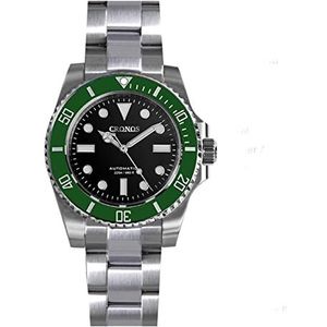 Cronos Sub Diver Mannen Horloge Geen Datum NH35 Sapphire Crystal Keramische Bezel 20 ATM Glideclasp Automatische Horloges, color 3