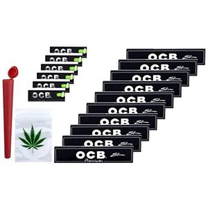 10x OCB Schwarz Longpapers Premium Slim + 6x Filter-Tips (320 Papes + 300 Tips)