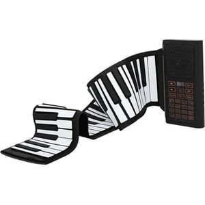 Elektronische Piano Oprolbare Toetsenbordpiano Met 61 Toetsen Voor Studenten Stereoluidsprekers Handgerolde Elektronische Piano Met Pedaal