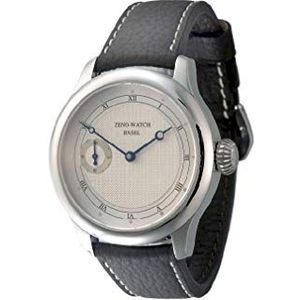 Zeno Watch Basel herenhorloge analoog mechaniek met lederen armband 1461-i3