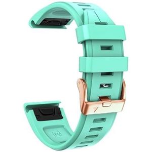 VBWVA 20mm Siliconen Horlogeband Band Voor Garmin Fenix 7S 5S Plus 6S Pro/D2 Delta S/Descent Mk2S Smart Horloge Band Quick Release Armband, 20mm Descent Mk2S, agaat