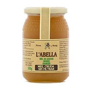 L’abella Mel - Rauwe oranjebloesemhoning - Natuurlijke honing verzameld in Spanje (500gr)