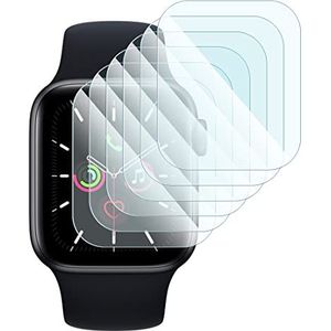 Karylax - [Verpakking met 6 schermbeschermers, krasbestendig, 100% transparant, voor Apple Watch SE 40 mm, smartwatch