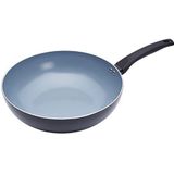 Masterclass Wokpan 29,5 Cm Aluminium/rvs Grijs/zwart