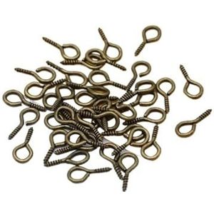 Hijsoogbout, Schouderoogbout, 200p 8/10/12/13mm Eye Eye Peg Bail Top Pins Eyepins Sluitingen Haak Oogjes Schroefdraad Goud Zilver brons Sieraden bevindingen(Antique bronze,200pcs 10mm)