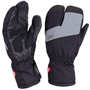 BBB Cycling Unisex handschoenen Subzero 2 x 2 | Water- en koudebestendig touchscreen antislip | Heren en Vrouwen | MTB racefiets Urban Cycling | BWG-35 XS, zwart