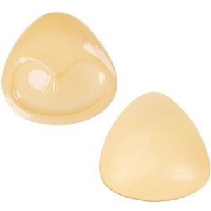 XQMMGO Zelfklevende beha, push-up-pads, beha-vulling, dubbelzijdig klevende push-up-tepelcover, te gebruiken voor badmode en bikini's, beige, Dreieckige Erbsenform A-D