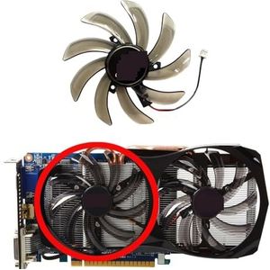 Vervangende ventilator voor GIGABYTE voor GTX 650 660ti voor WindForce 2X OC grafische kaart T129215SM PLD10010S12H(Left fan)