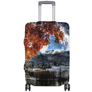 AJINGA Wonderful Nature Landscape Mountains Lake Travel Bagage Protector koffer Hoes L 26-28 in
