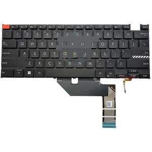 Engels toetsenbord met achtergrondverlichting voor Vivobook, S 14, OLED, K5404, K5404V oranje ESC-toetsen AEXJMU00010(US light)