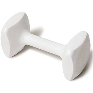 J&J Dog Supplies Gehoorzaamheid Retrieving Dumbbell met 3"" uiteinden, 3 1/2"" brede bit en 15/16"" diameter bit, wit, groot
