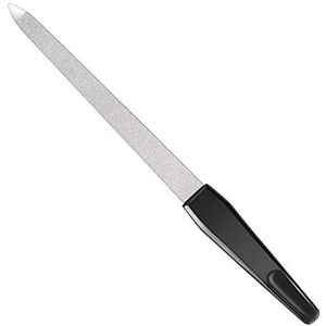 Haryali London Metalen nagelvijlen, professionele nagelvijl voor vormgeving, styling, natuurlijke, gel- en acrylnagels, dubbelzijdige diamantnagelvijl voor dames en heren, nagelaccessoires,