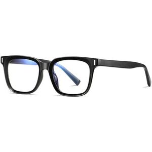 kachawoo Blauw licht blokkerende glazen voor mannen vrouwen mode glazen montuur TR90 Eyewear vierkante bril, Zwart met helder, Large
