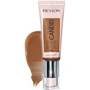 Revlon PhotoReady Candid Natural Finish Foundation, met anti-vervuiling, antioxidant, anti-blauw licht ingrediënten, cacao (520), 22 ml