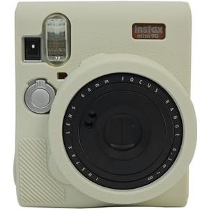 SundayZaZa Siliconen Gel Camera Case voor Fujifilm Instax Mini 90, Wit, Casual dagrugzak