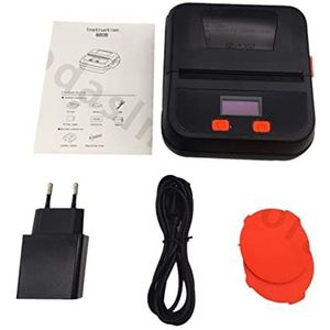 Handheld inkjetprinter, 80mm 2in1 Printers Label & Ontvangst Commando Draagbare Draadloze Verbonden Met Telefoon en Computer Mini Thermische Printer Papieren Label voor tekst/barcode/logo/QRCode/telle