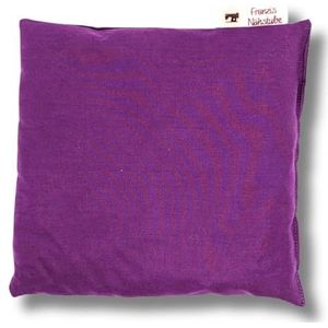 Franzis Nähstube 20x20cm Speltkussen paars in 100% katoen I Speltgraankussen 20x20 voor magnetron I Warmtekussen, Speltkern kussen, Nekverwarmend kussen